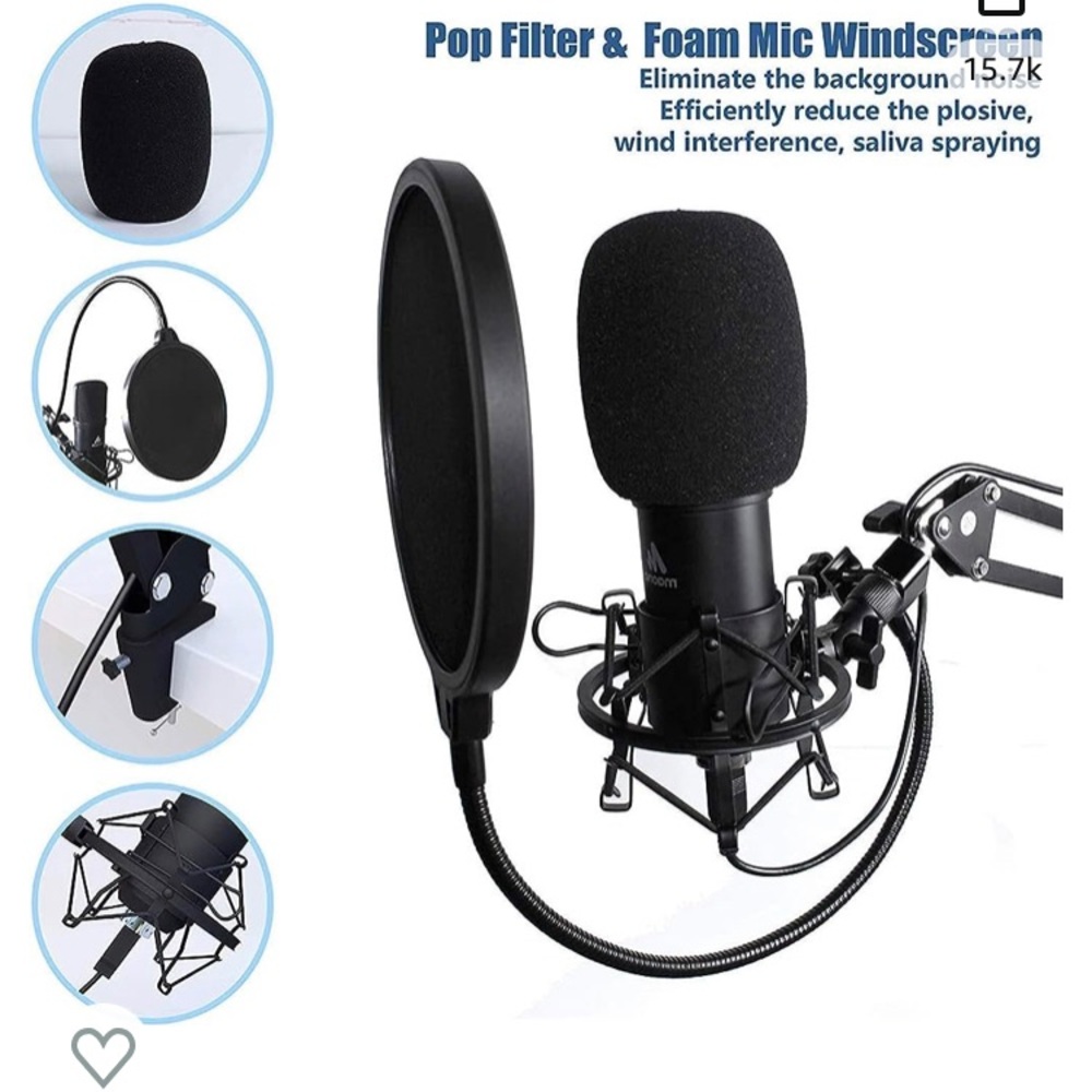 MAONO AU-AO4H Studio Microphone & Studio Podcasting, Gaming, Headphone Kit.NEW🖤